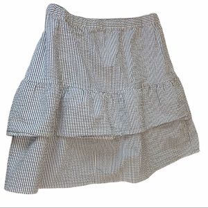 striped layered skirt